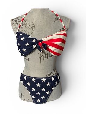 Bikini set America flag print